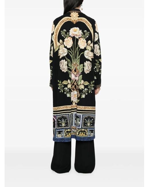 Camilla Black Ottoman Elegance Coat