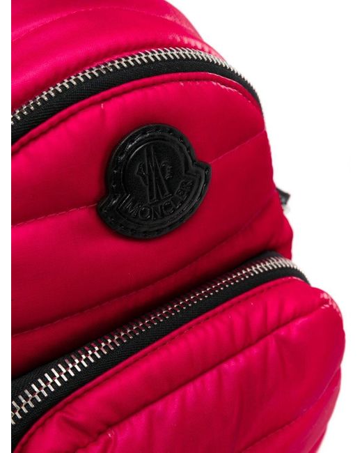 Sac à bandoulière à design de sac à dos Cuir Moncler en coloris Rose - Lyst