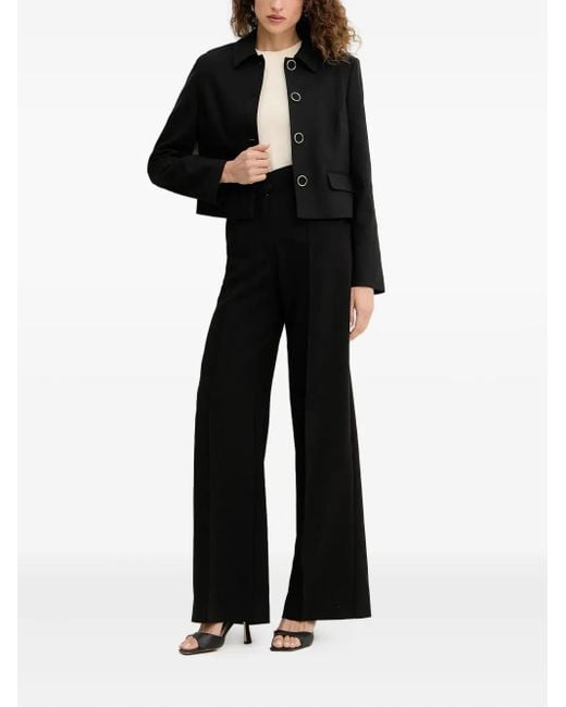 MARCIANO BY GUESS Black Button Collared Jacket