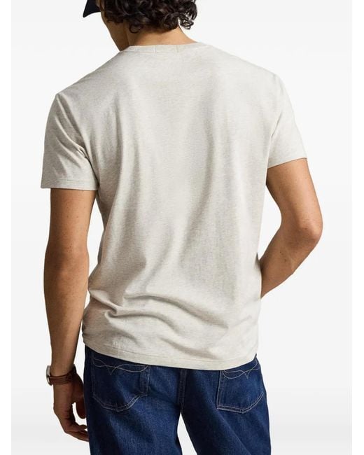 Polo Ralph Lauren White Logo-Detail T-Shirt for men