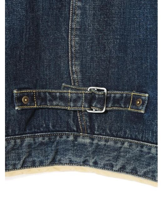 Undercover Blue Buttoned Blouson Jacket for men