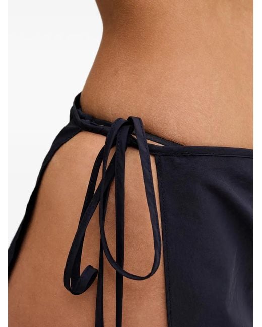 Bondeye Blue Hazel Tie-Fastening Wrap Skirt