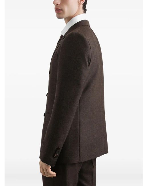 Dolce & Gabbana Black Taormina Double-Breasted Blazer for men