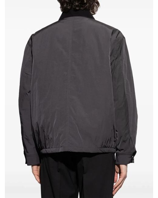 Theory Gray Utility Bomber Jacket for men