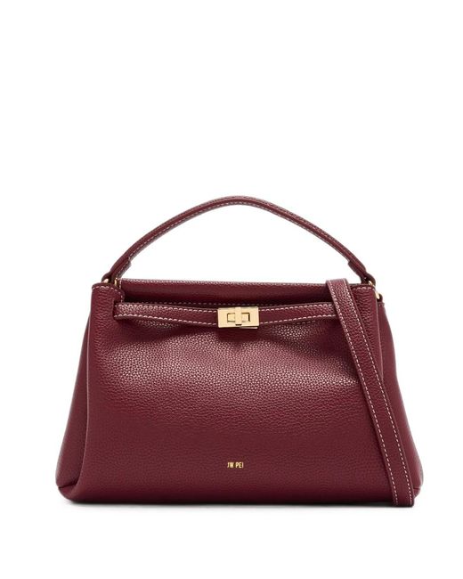 JW PEI Purple Carmen Twist-Lock Tote Bag