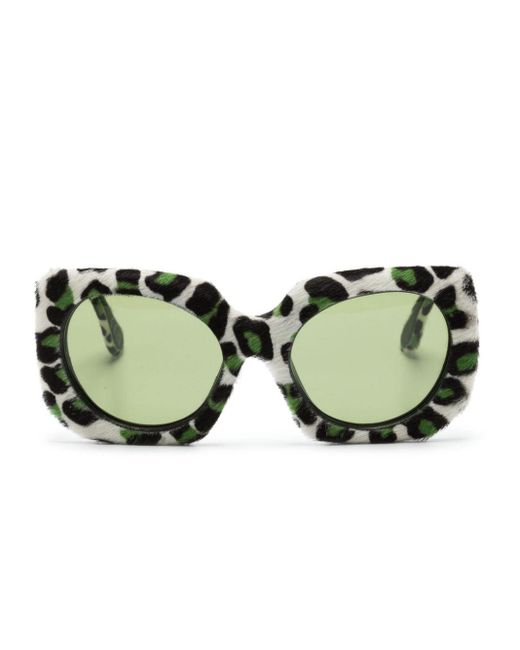 Marni Green Jellyfish Lake Square-frame Sunglasses