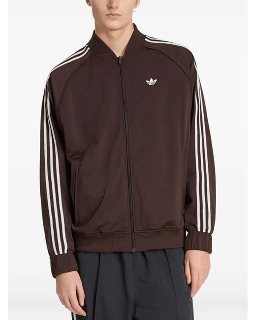 Adidas Brown Britcore Superstar Track Jacket for men