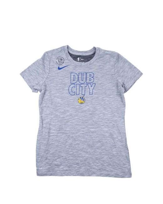 Nike Blue Nba Gsw Dub City Dri-Fit Essential T-Shirt