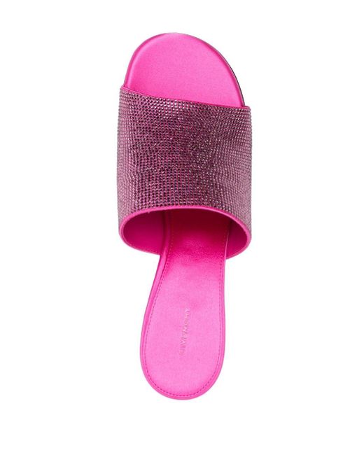Mules G Cube à bout ouvert 70 mm Givenchy en coloris Pink