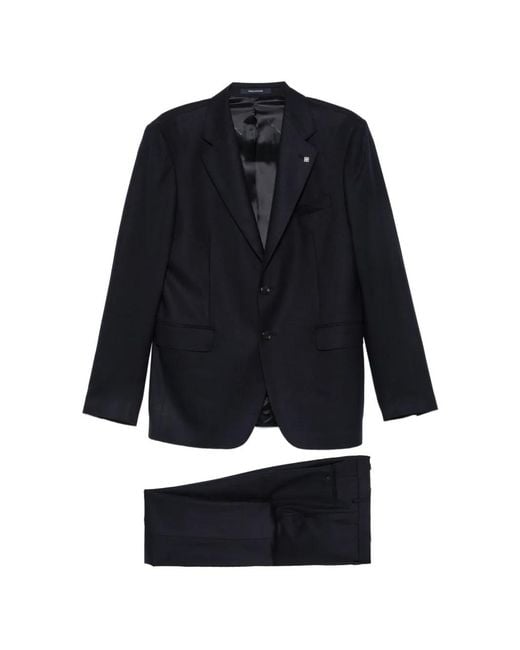 Tagliatore Blue Single-Breasted Buttoned Suit for men