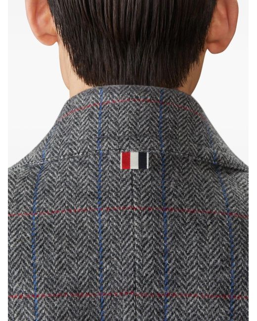 Thom Browne Hunting Tweed Sailorjas in het Gray voor heren