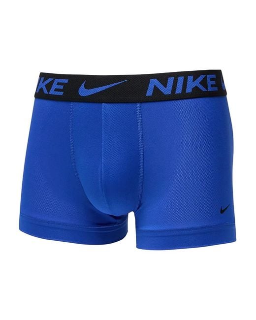 Nike Black Dri-Fit Logo-Waistband Boxers (Pack Of Three) for men