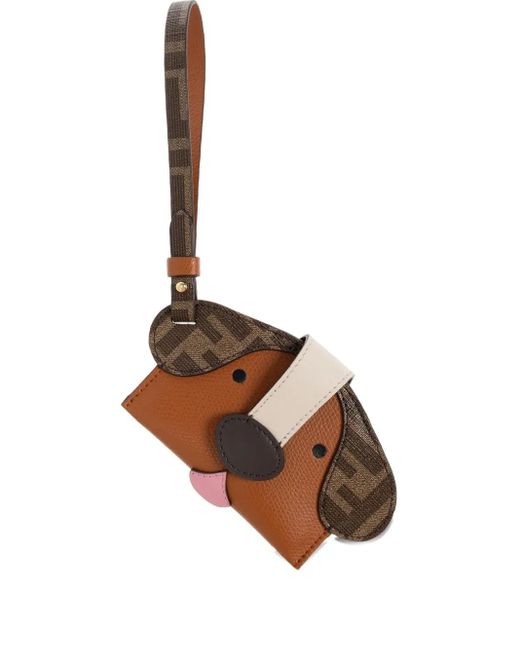 Portacarte Best Friends Forever di Fendi in White