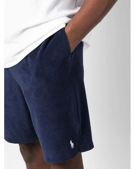 Polo Ralph Lauren Blue Bermuda Shorts With Logo for men