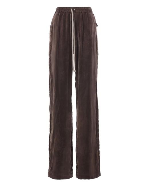 Rick Owens Brown Geth Belas Drawstring Trousers
