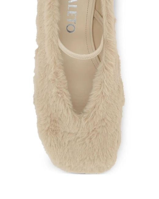 NODALETO Multicolor Cindy Faux-Fur Ballet Flats
