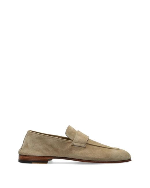 Eleventy Multicolor Suede Strap Loafers for men