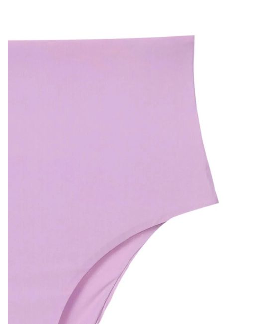 Lenny Niemeyer Purple Dahlia High-Waisted Hot Pants