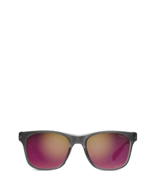 Bolle Purple Esteem Rectangle-Frame Sunglasses