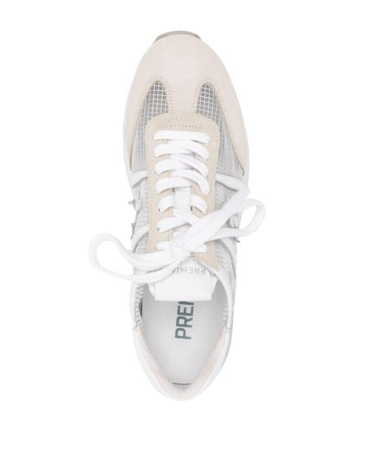 Premiata Beth Sneakers Met Plateauzool in het White