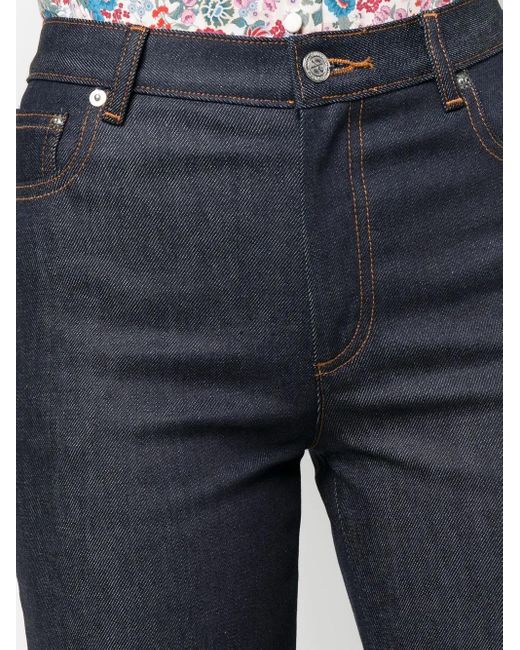 A.P.C. Cropped Jeans in het Blue