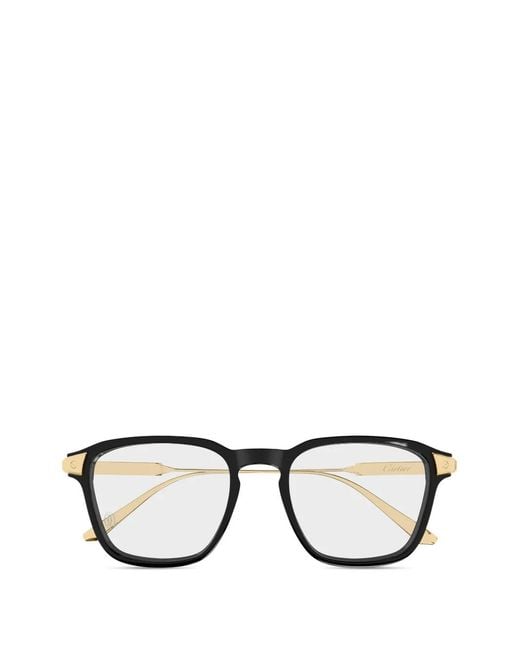 Cartier Black Round-Frame Glasses