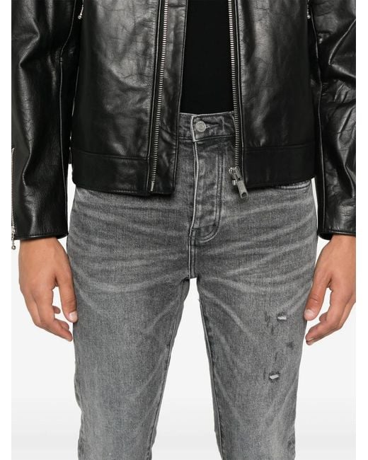 Purple Brand Gray P001 Vintage Abrasions Jeans for men