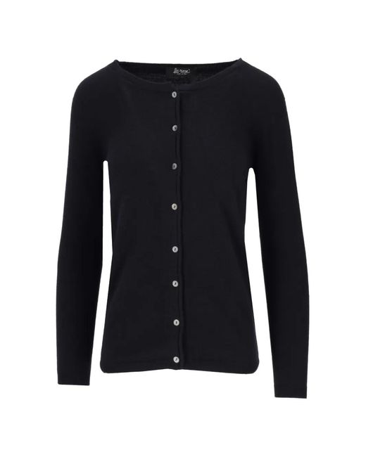 LA ROSE Button-Up Vest in het Black