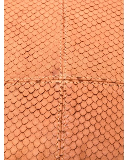 SOMMET Brown Rucksack mit Schlangen-Optik