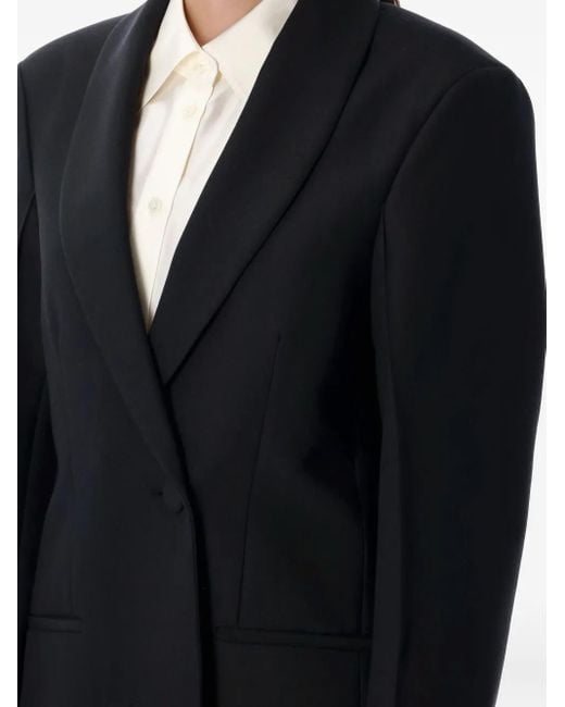 Rohe Black Shawl-Lapels Coat