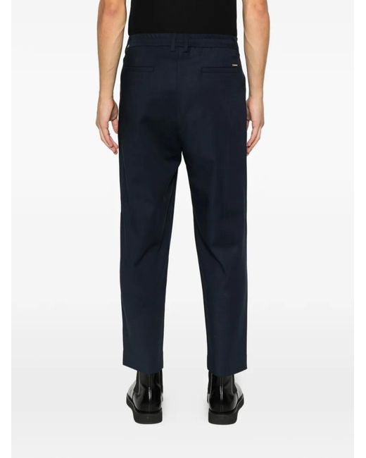 ALPHATAURI Blue Pavo Trousers for men