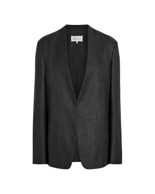 Maison Margiela Black V-Neck Jacket