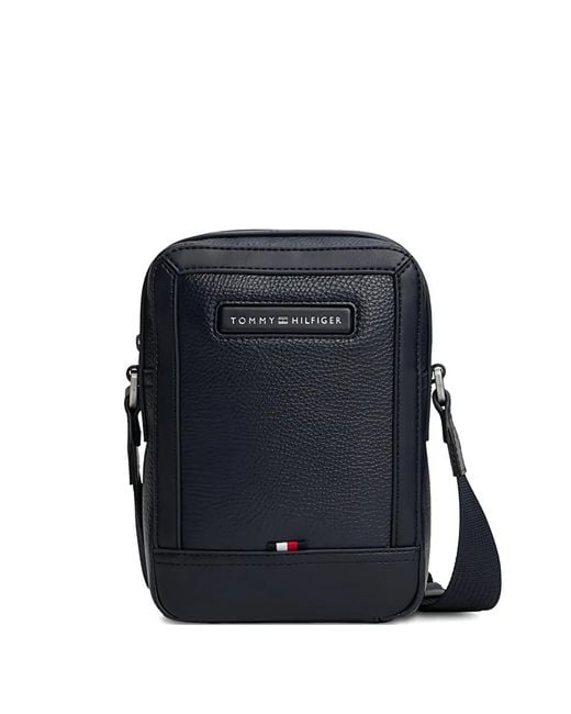 Tommy Hilfiger Blue Mini Reporter Messenger Bag for men