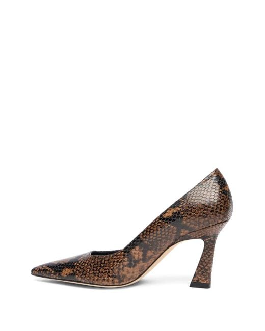 Stuart Weitzman Brown 85Mm Vinnie Pumps
