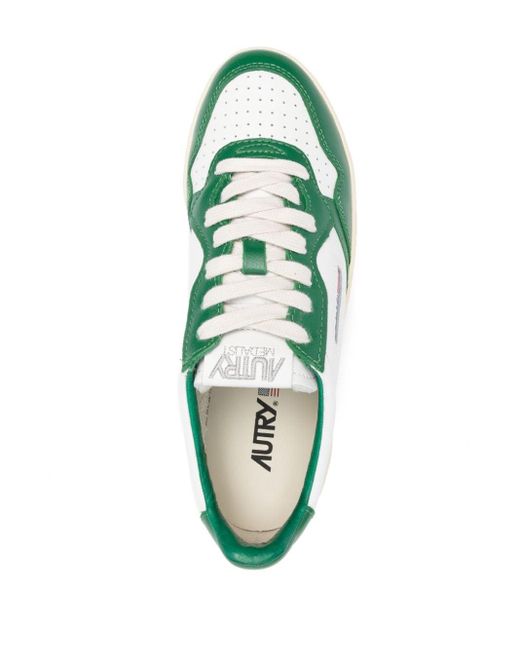 Autry Green Medalist Platform Sneakers