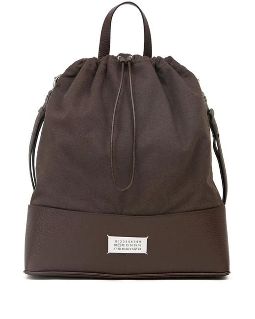 Maison Margiela Brown Medium 5Ac Leather Backpack