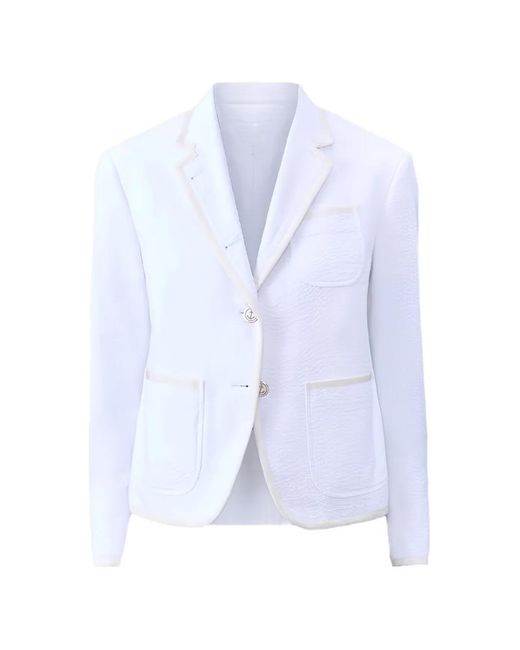 Thom Browne Blue Textured Blazer