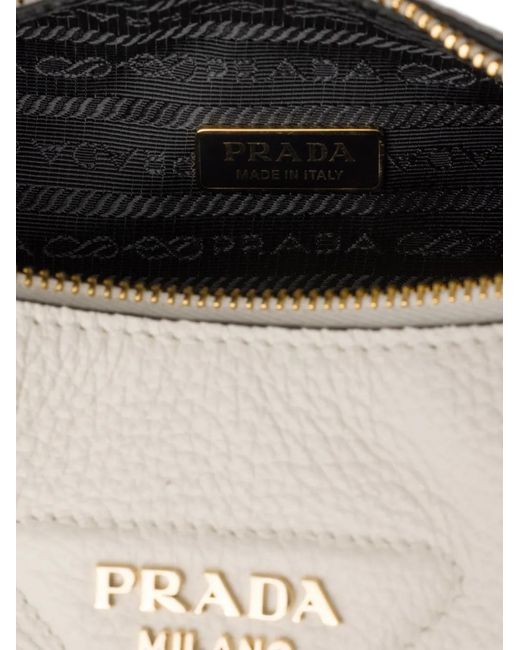 Prada White Small Leather Bag