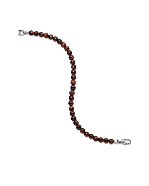 David Yurman Black Sterling Spiritual Beads Bracelet (6Mm) for men