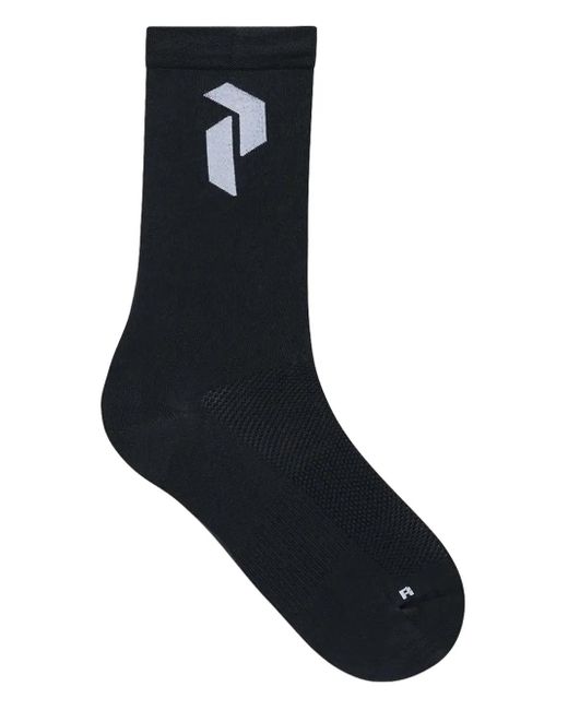 Peak Performance Black Logo-Detail Socks