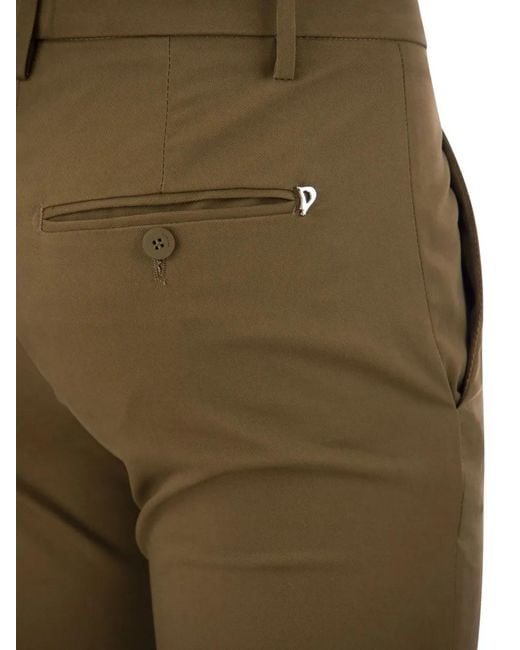 Dondup Green Belt-Loop Trousers