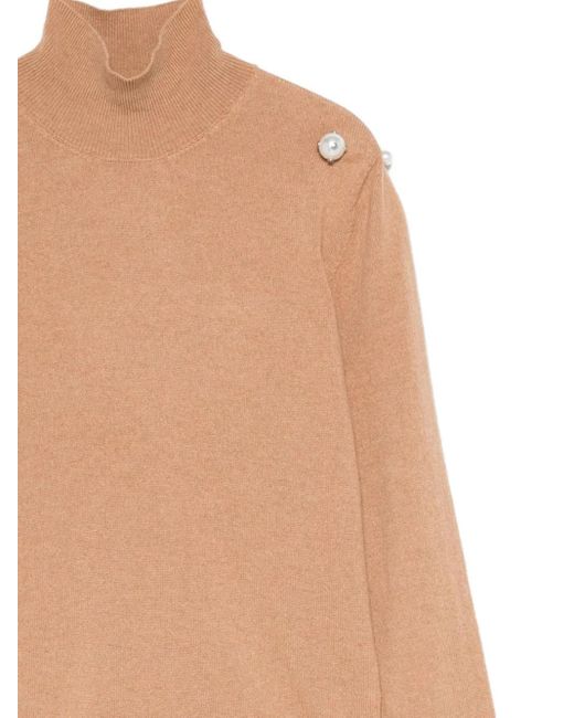 Alberta Ferretti Natural Sweater