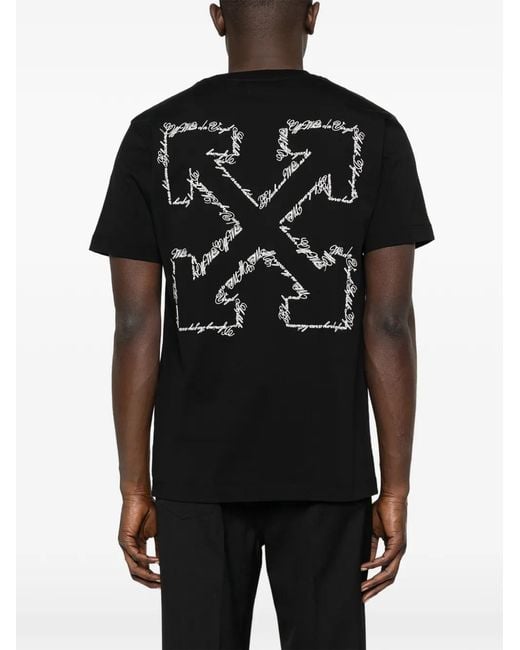 Off Script Merch Ad Off-White c/o Virgil Abloh Off 'Script Arrow' Short Sleeve Slim T-Shirt ...