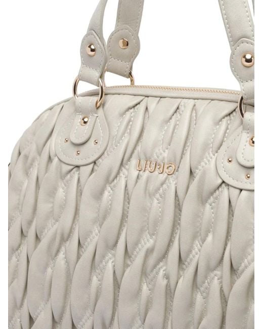Liu Jo Shopper Met Gewatteerde Textuur in het Gray
