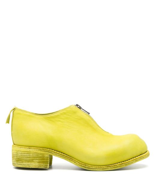 Guidi Yellow Pl0fz 45mm Zip-up Boots