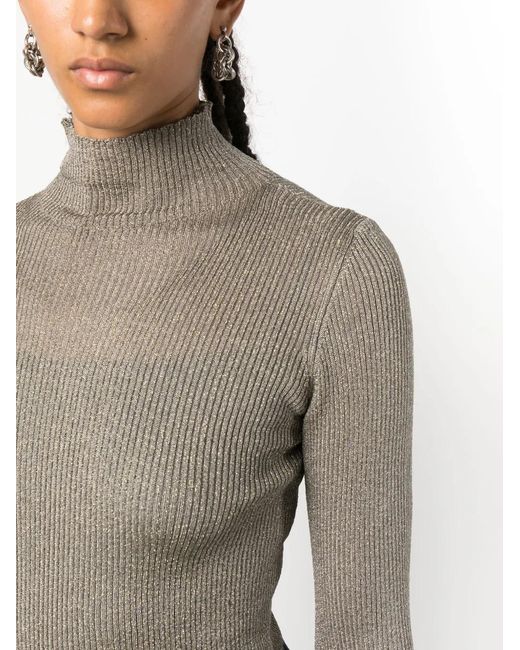 Twinset Geribbelde Trui in het Gray