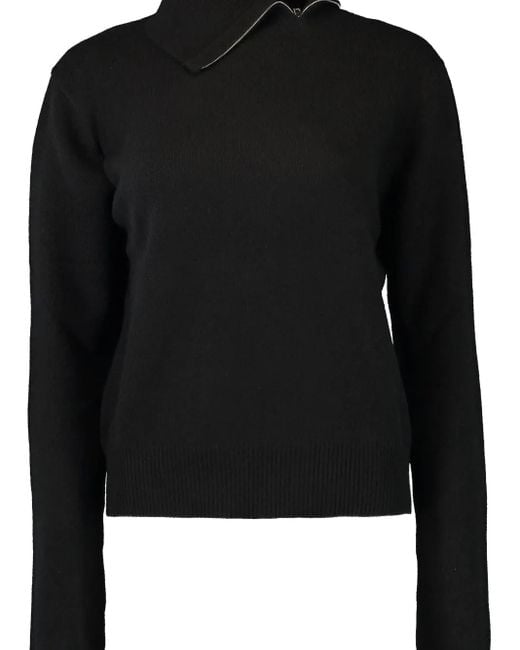Brandon Maxwell Black Addison Sweater