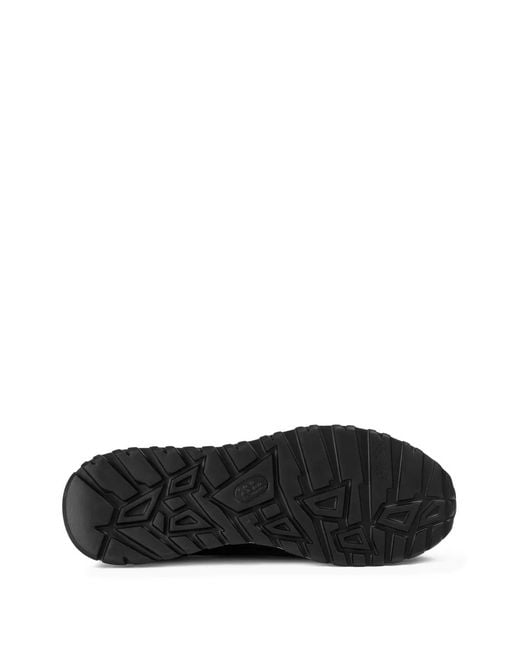 Doucal's Black Lace-Up Sneakers for men