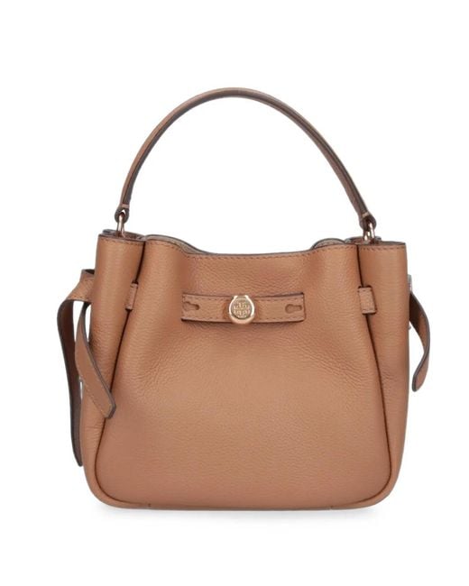 Borsa A Secchiello Romy Mini di Tory Burch in Brown