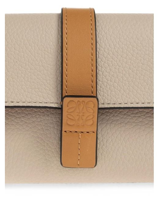 Loewe Natural Pebbled Leather Wallet